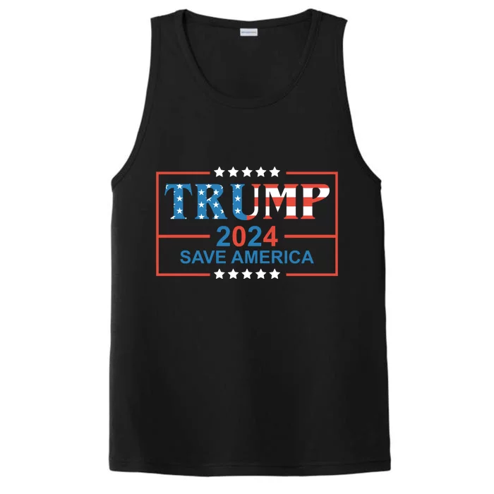 Trump 2024 Save America Performance Tank