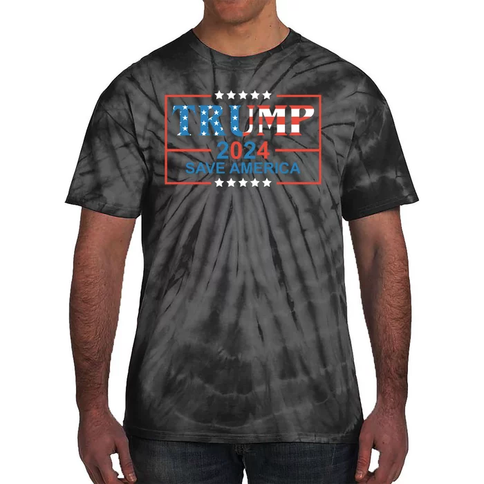 Trump 2024 Save America Tie-Dye T-Shirt