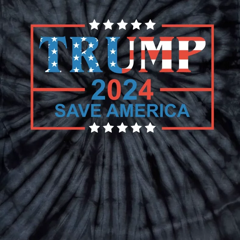 Trump 2024 Save America Tie-Dye T-Shirt