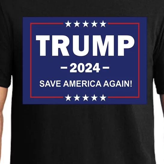 Trump 2024 Save America Again Pajama Set