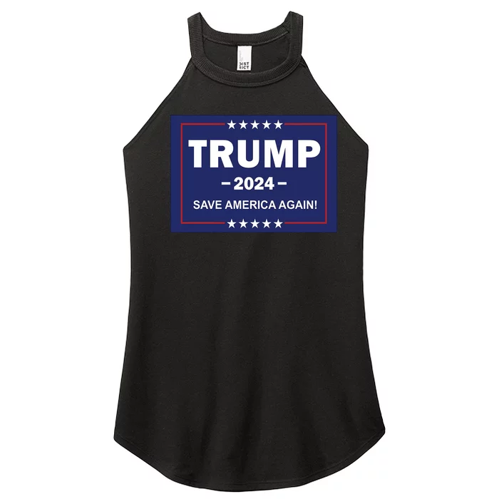 Trump 2024 Save America Again Women’s Perfect Tri Rocker Tank