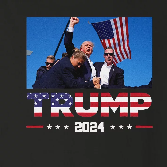 Trump 2024 Survived Shot Election Rally Toddler Long Sleeve Shirt