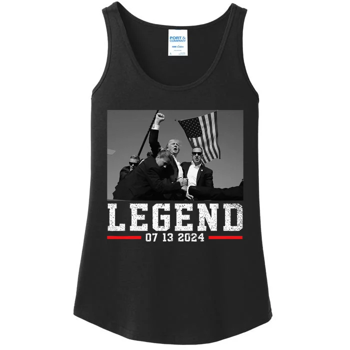 Trump 2024 Shooting President Legend Ladies Essential Tank