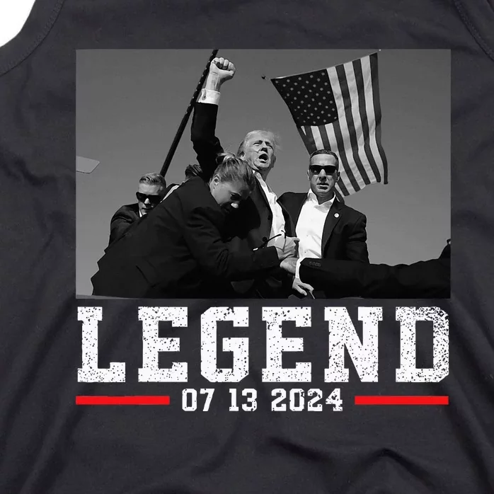 Trump 2024 Shooting President Legend Tank Top