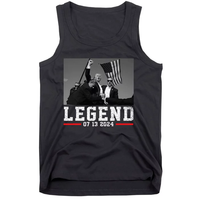 Trump 2024 Shooting President Legend Tank Top