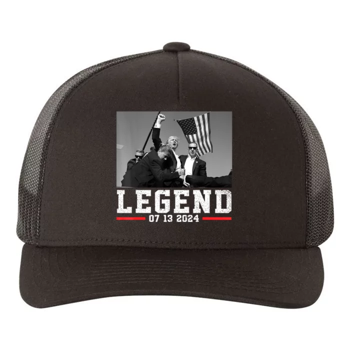 Trump 2024 Shooting President Legend Gift Yupoong Adult 5-Panel Trucker Hat