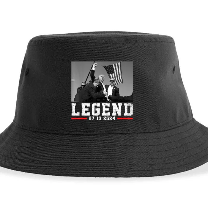 Trump 2024 Shooting President Legend Gift Sustainable Bucket Hat