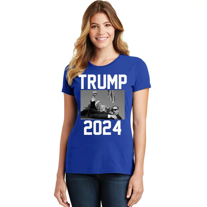 Trump 2024 Strong Fist Hand Us Vote Women's T-Shirt