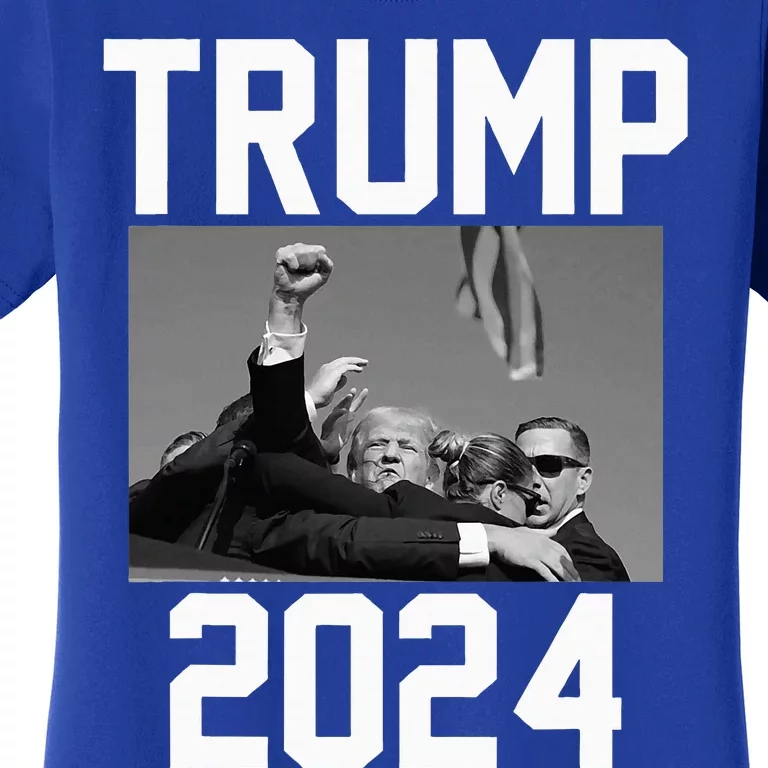 Trump 2024 Strong Fist Hand Us Vote Women's T-Shirt