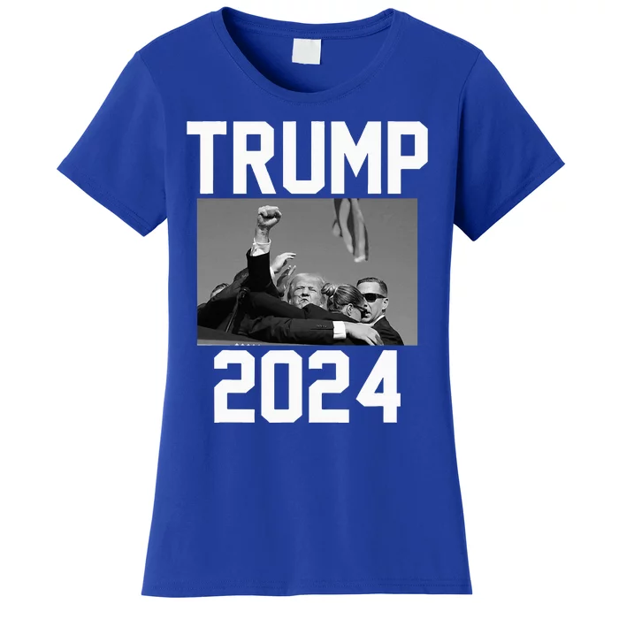 Trump 2024 Strong Fist Hand Us Vote Women's T-Shirt