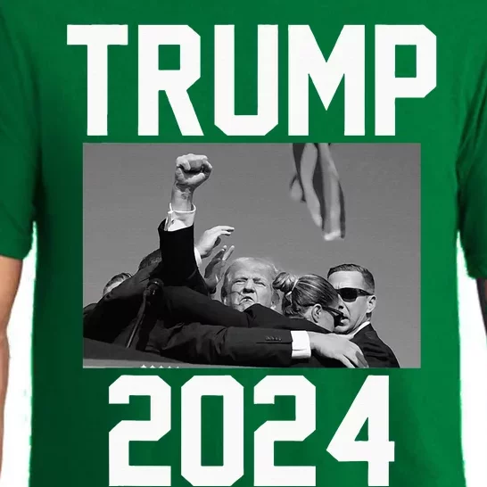 Trump 2024 Strong Fist Hand Us Vote Pajama Set