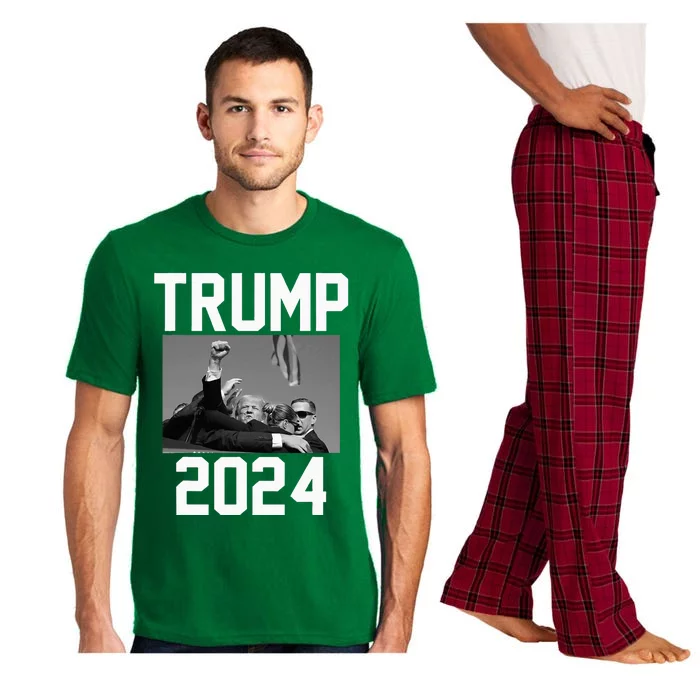 Trump 2024 Strong Fist Hand Us Vote Pajama Set