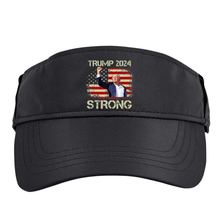 Trump 2024 Strong Fist Hand Us Vote Tank Top Adult Drive Performance Visor