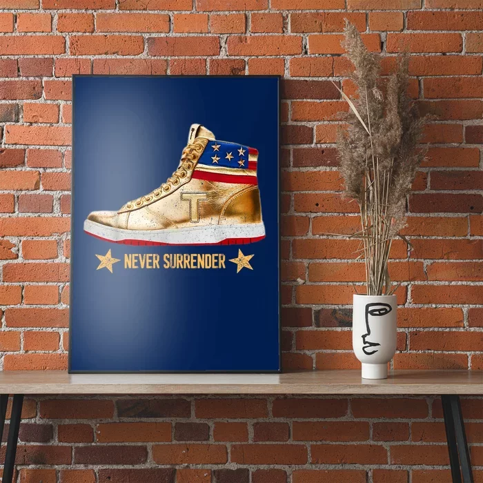 Trump 2024 Sneakers Never Surrender Pro Trump Gift Poster