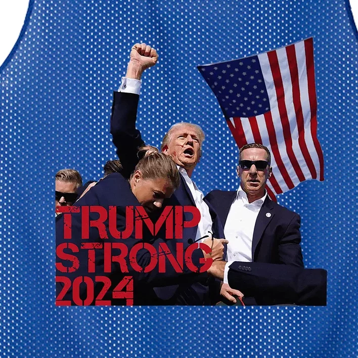 Trump 2024 Strong Fist Hand Us Vote Mesh Reversible Basketball Jersey Tank