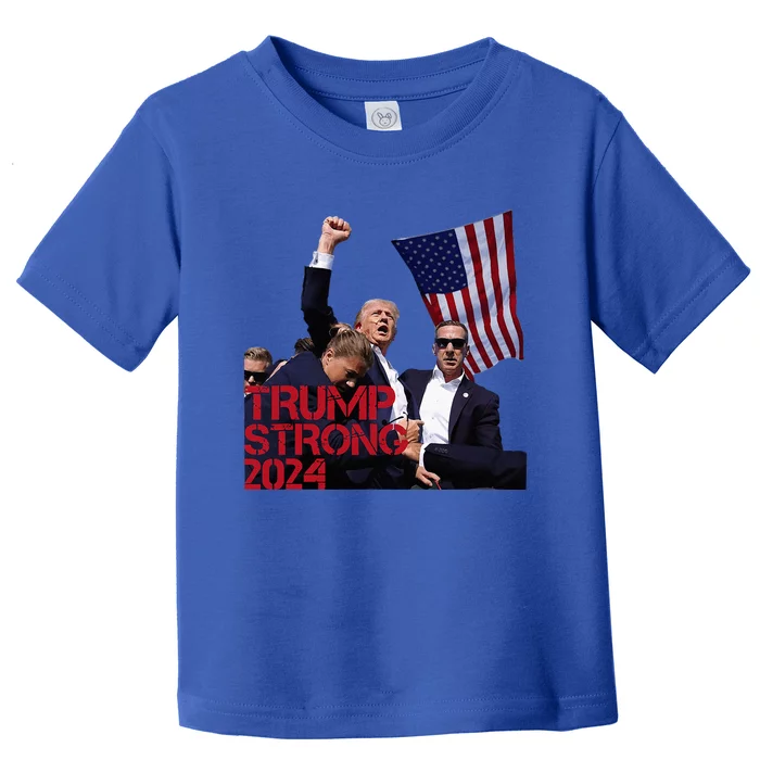 Trump 2024 Strong Fist Hand Us Vote Toddler T-Shirt