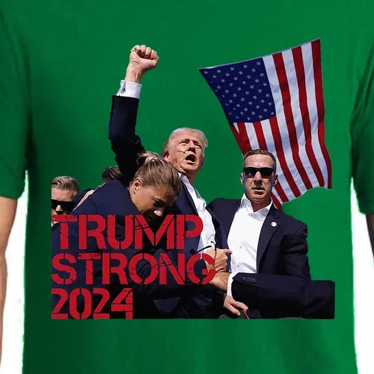 Trump 2024 Strong Fist Hand Us Vote Pajama Set