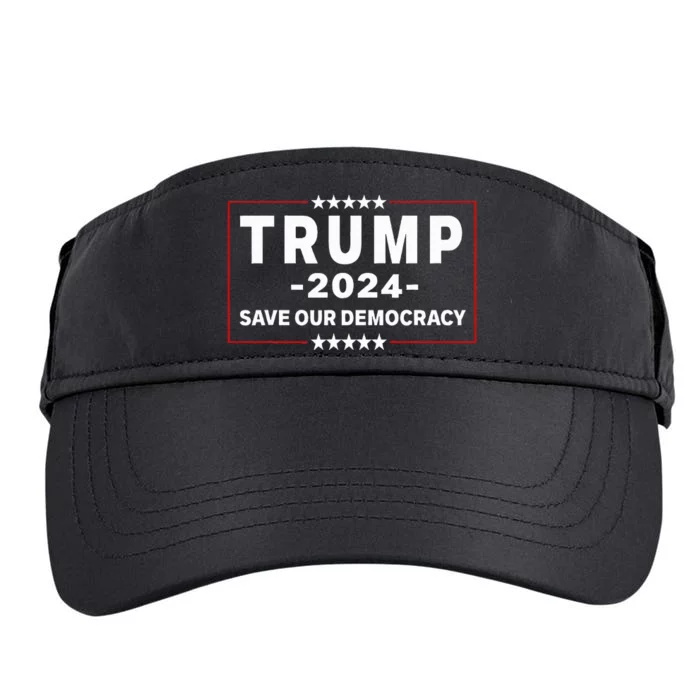 Trump 2024 Save Our Democracy Adult Drive Performance Visor