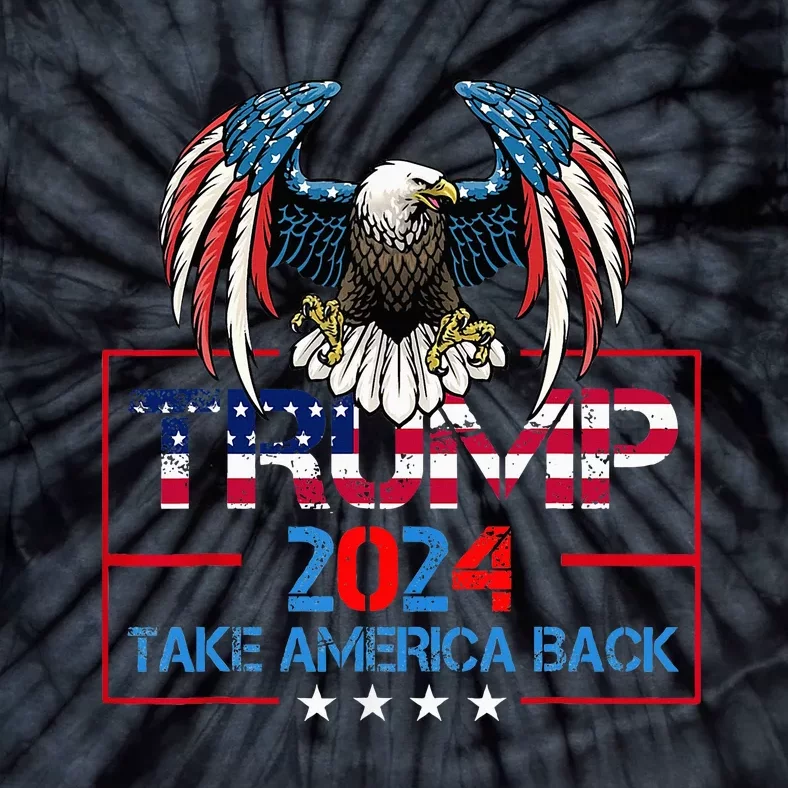 Trump 2024 Save America Again Usa Flag 2024 45 47 Tie-Dye T-Shirt