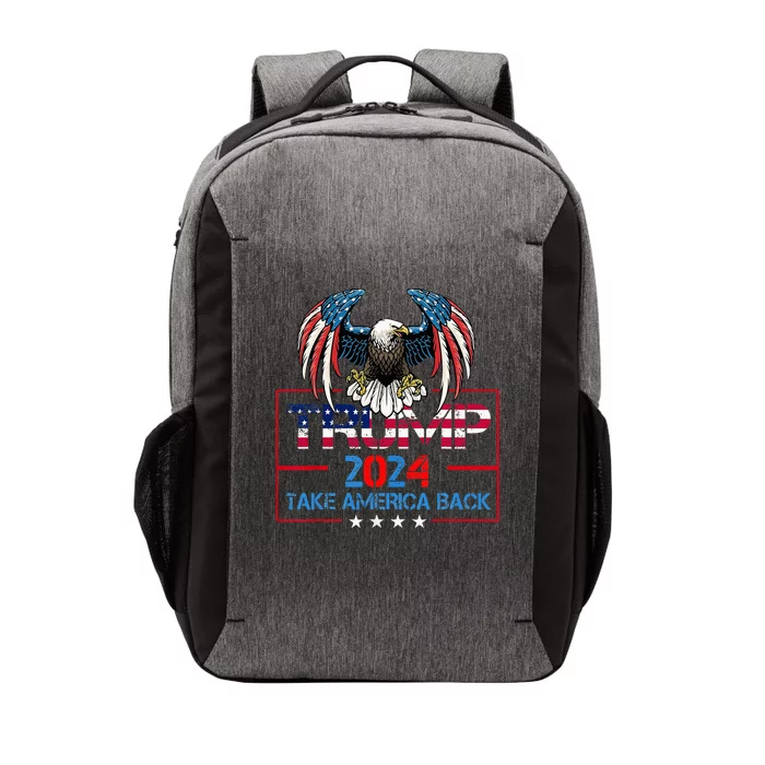 Trump 2024 Save America Again Usa Flag 2024 45 47 Vector Backpack