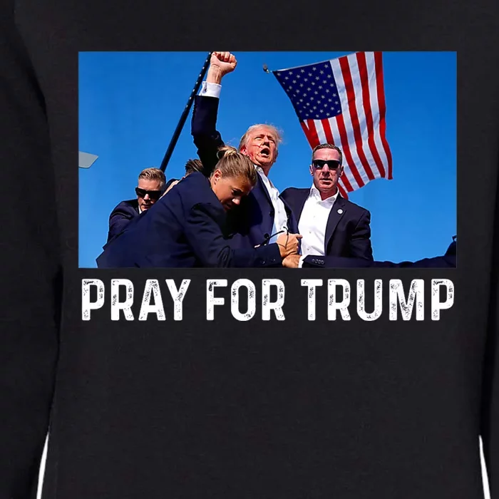 Trump 2024 Survived Shot At Election Rally Election Shot WonT Be Stopped Womens California Wash Sweatshirt