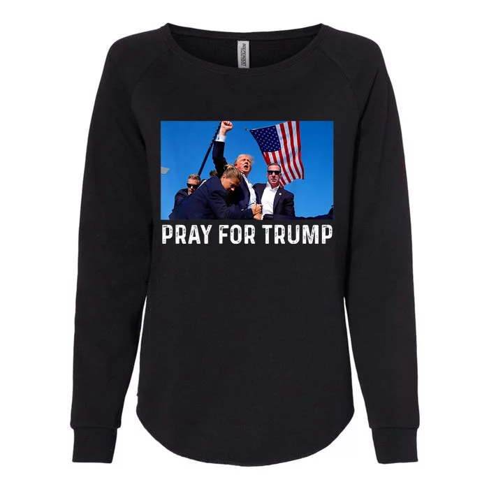 Trump 2024 Survived Shot At Election Rally Election Shot WonT Be Stopped Womens California Wash Sweatshirt