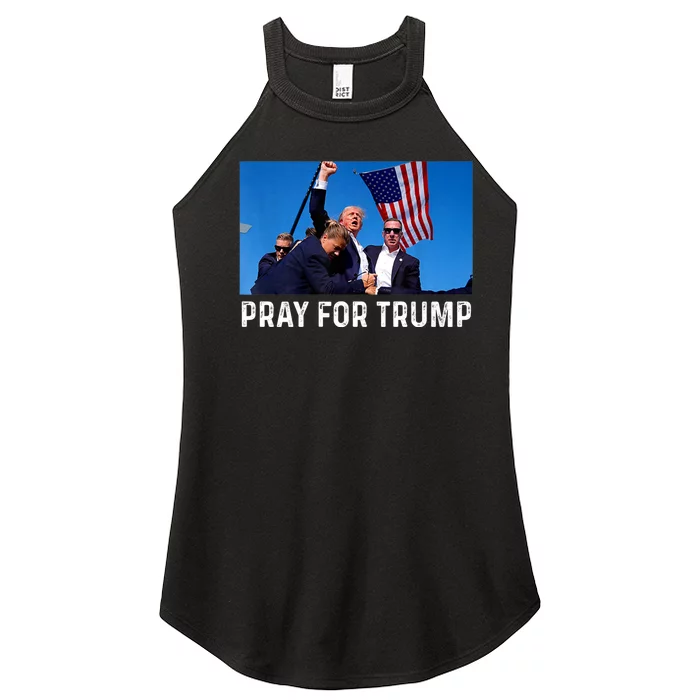 Trump 2024 Survived Shot At Election Rally Election Shot WonT Be Stopped Women’s Perfect Tri Rocker Tank