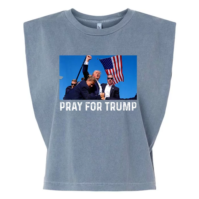 Trump 2024 Survived Shot At Election Rally Election Shot WonT Be Stopped Garment-Dyed Women's Muscle Tee