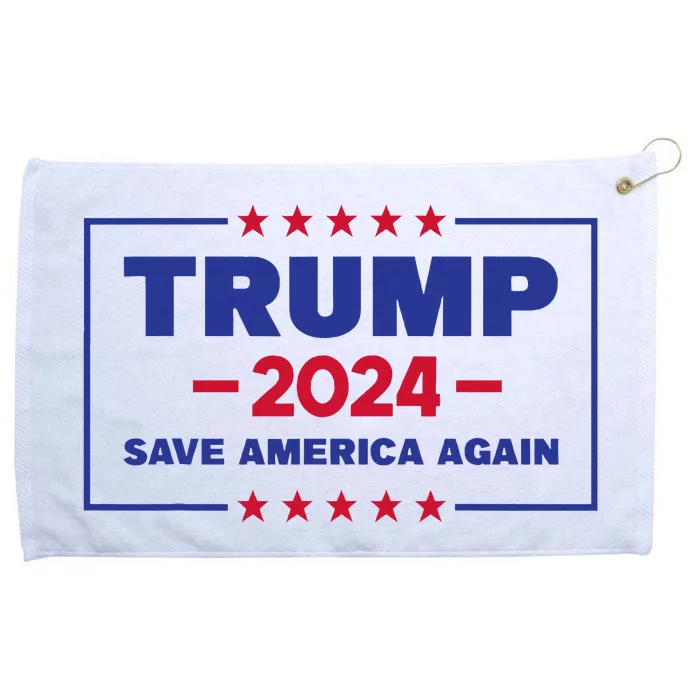 Trump 2024 Save American Again Election Campaign Grommeted Golf Towel