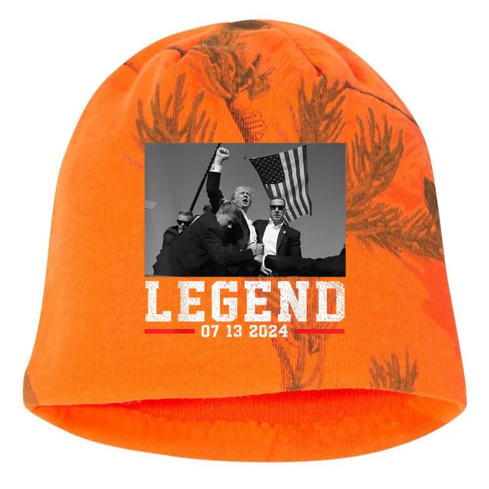 Trump 2024 Shooting President Legend Donald Trump Election Rally Shooting 2024 Kati - Camo Knit Beanie