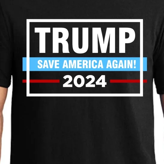 Trump 2024 Save America Again Pajama Set