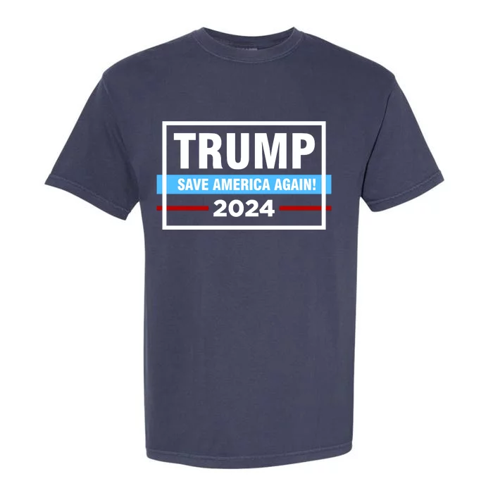 Trump 2024 Save America Again Garment-Dyed Heavyweight T-Shirt