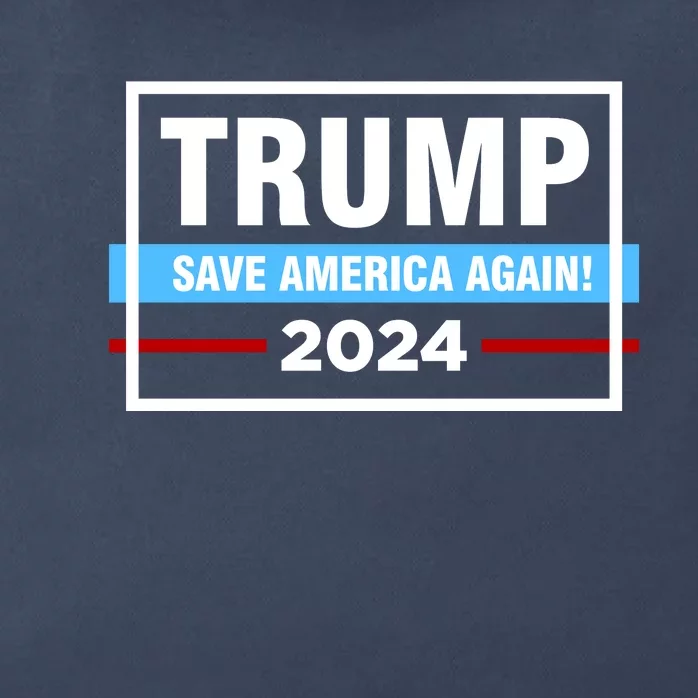 Trump 2024 Save America Again Zip Tote Bag