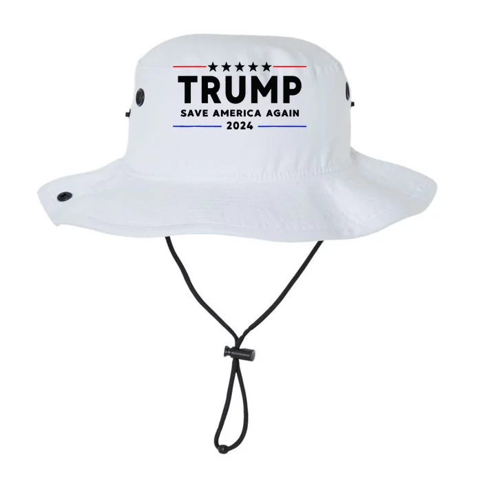 Trump 2024 Save America Again Vote Trump White Legacy Cool Fit Booney Bucket Hat