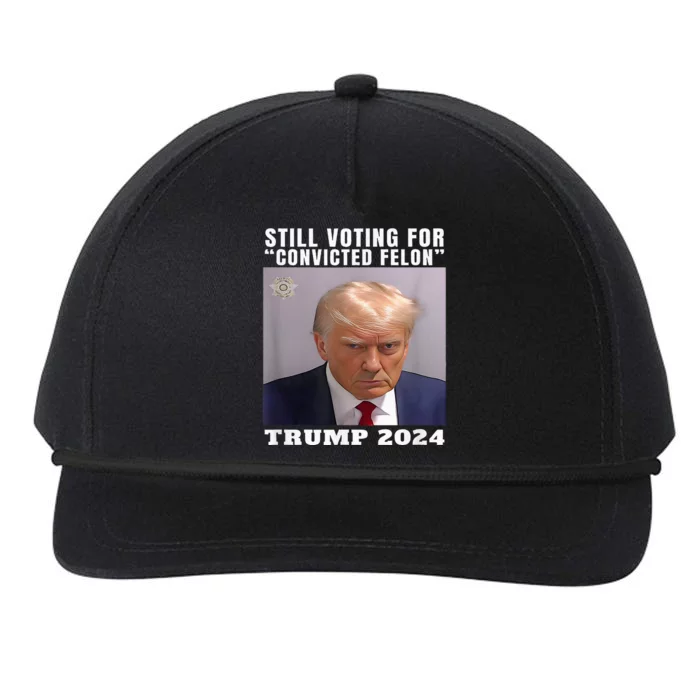 Trump 2024 Still Voting For Convicted Felon Political Snapback Five-Panel Rope Hat