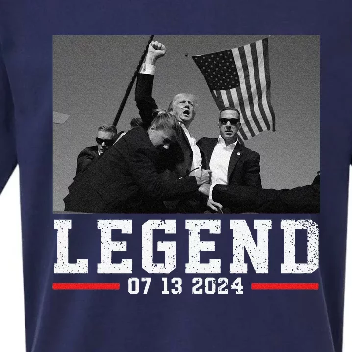 Trump 2024 Shooting President Legend Sueded Cloud Jersey T-Shirt