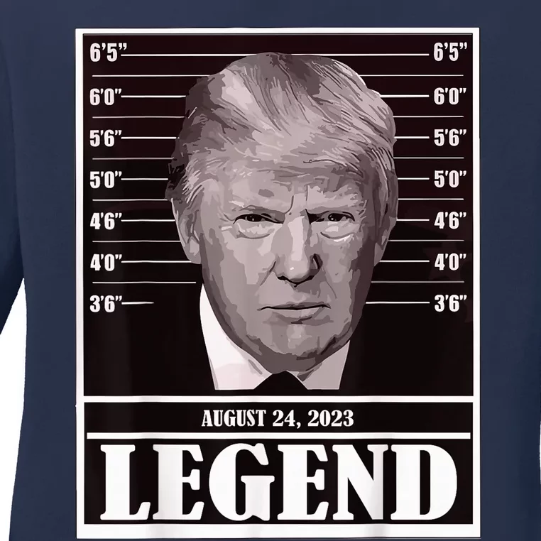 Trump 2024 Shirt Trendy Trump 2024 Shirt Ladies Long Sleeve Shirt