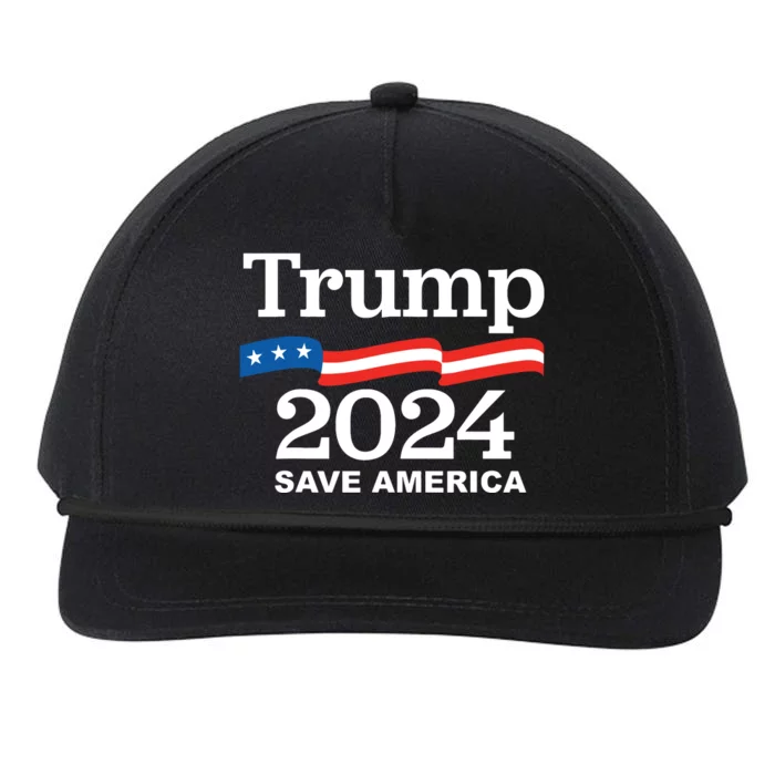 Trump 2024 Save America Trump 2024 Snapback Five-Panel Rope Hat ...