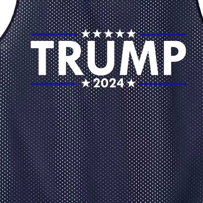 Trump 2024 Simple Logo Mesh Reversible Basketball Jersey Tank