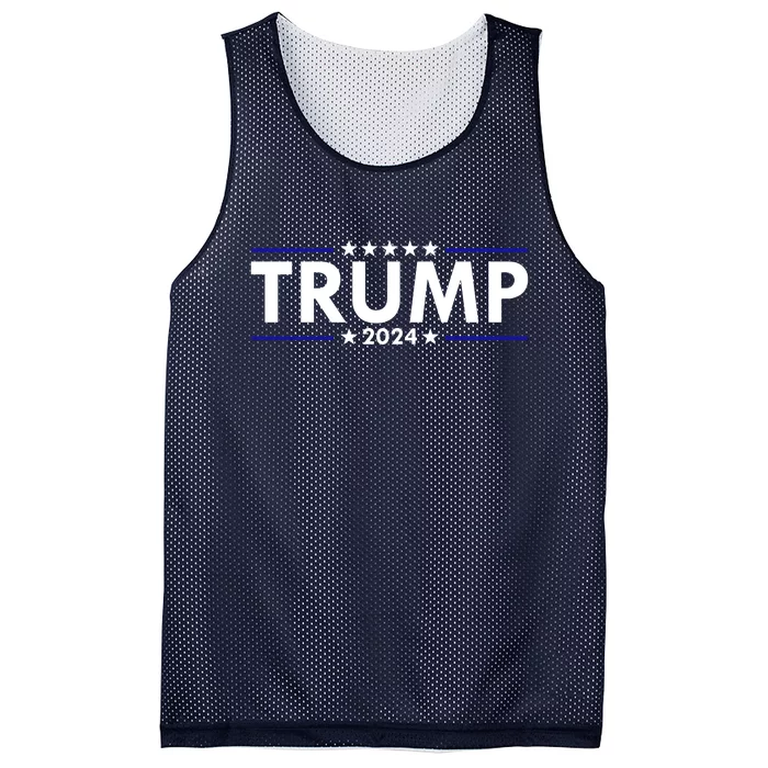 Trump 2024 Simple Logo Mesh Reversible Basketball Jersey Tank