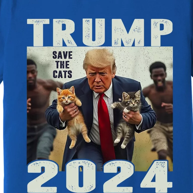 Trump 2024 Save The Cats Saying Debate Premium T-Shirt