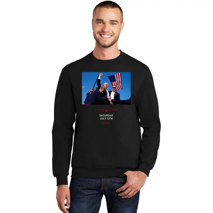 Trump 2024 Shooting At Trump Rally In Pennsylvania Tall Sweatshirt