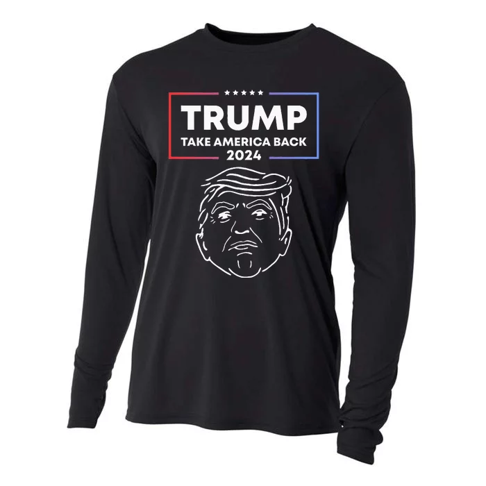 Trump 2024 Take America Back Election The Return Cooling Performance Long Sleeve Crew