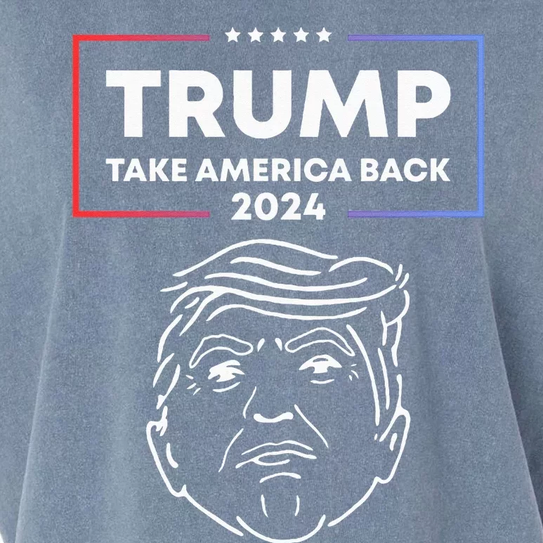 Trump 2024 Take America Back Election The Return Garment-Dyed Women's Muscle Tee