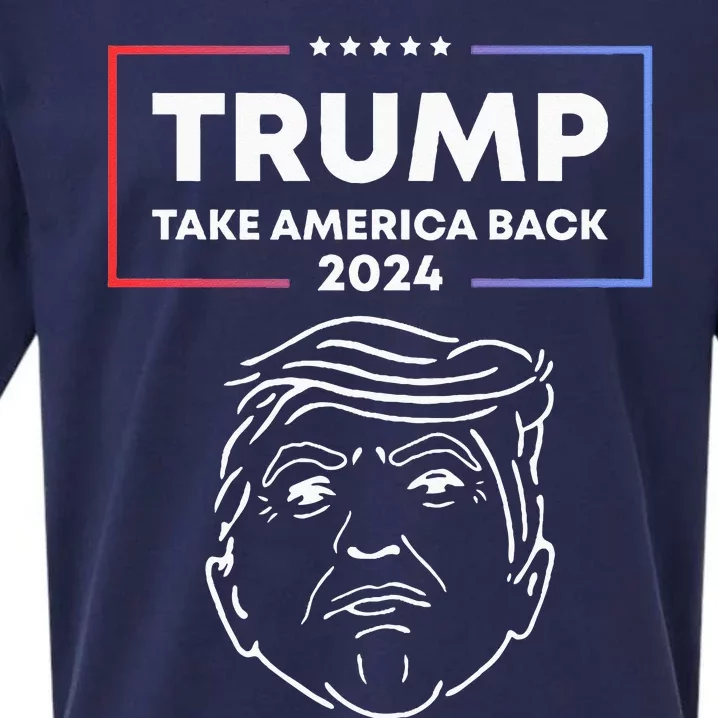 Trump 2024 Take America Back Election The Return Sueded Cloud Jersey T-Shirt