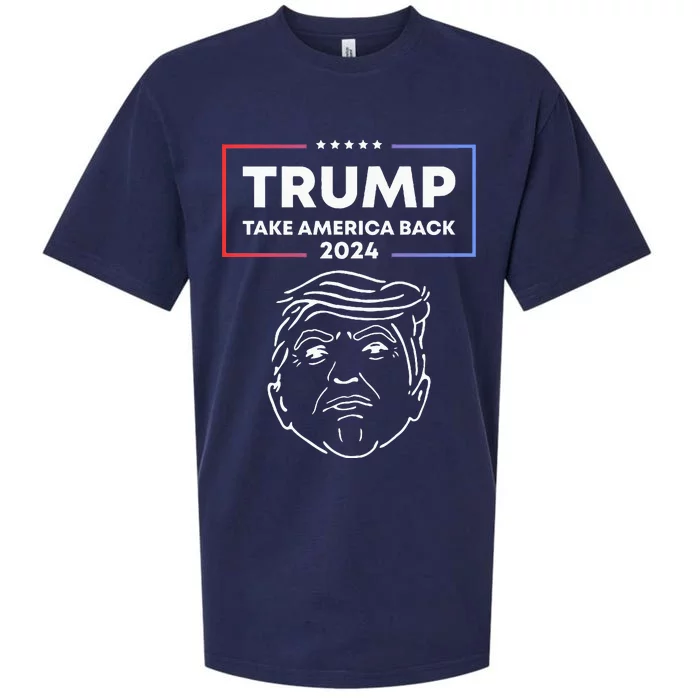 Trump 2024 Take America Back Election The Return Sueded Cloud Jersey T-Shirt