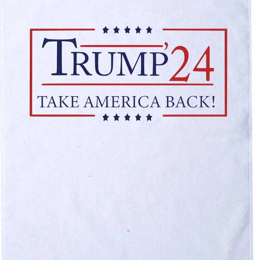 Trump 24 Take America Back Donald Trump Patriotic Platinum Collection Golf Towel