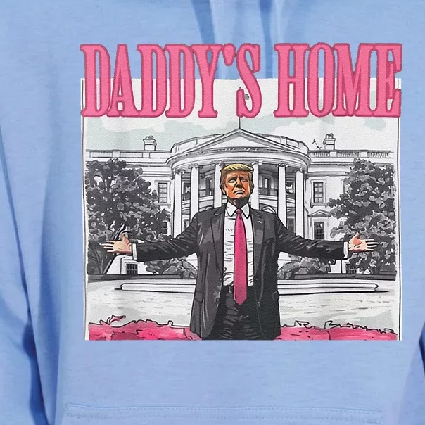 Trump 2024 Take America Back DaddyS Home Trump Pink 2024 Unisex Surf Hoodie