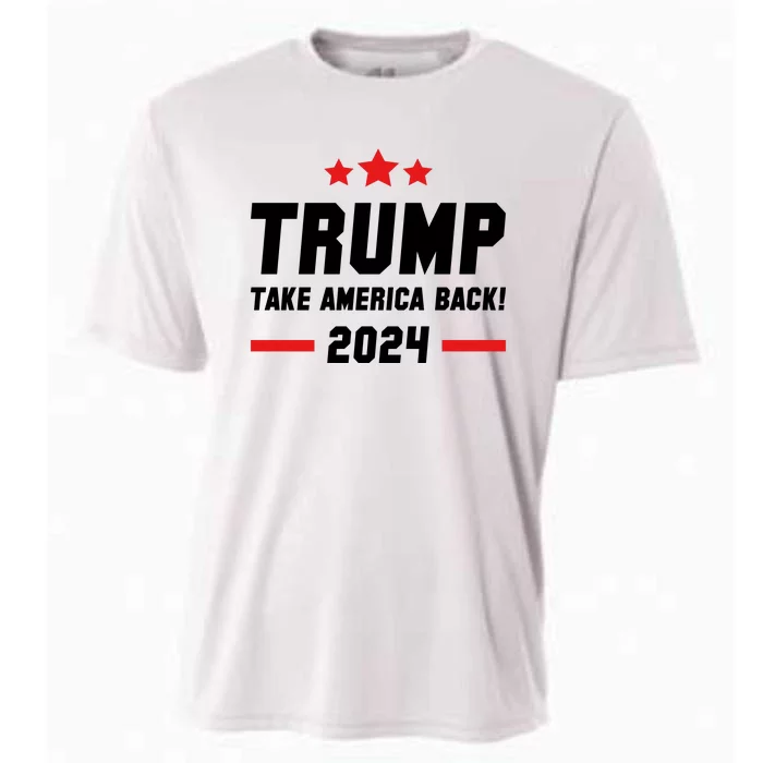 Trump 2024 Take America Back Cooling Performance Crew T-Shirt