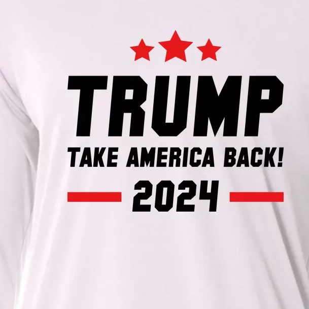 Trump 2024 Take America Back Cooling Performance Long Sleeve Crew